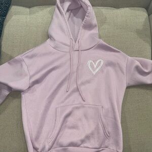 Pink Hoodie with Heart Design